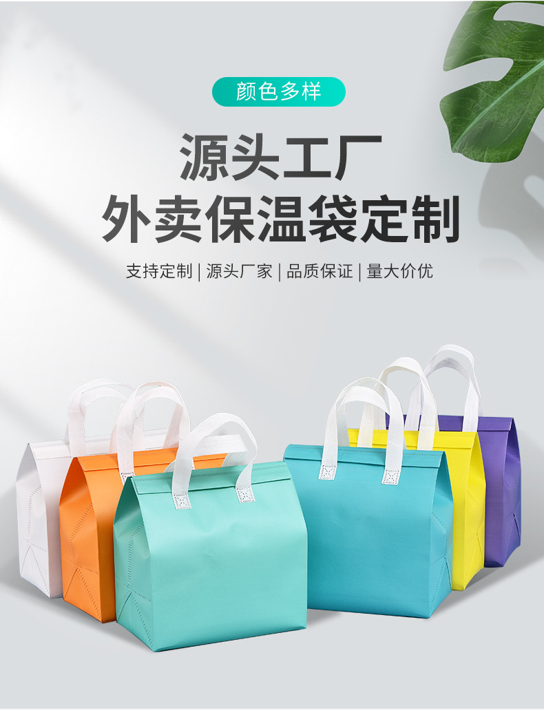池州市无纺布保温袋外卖袋
